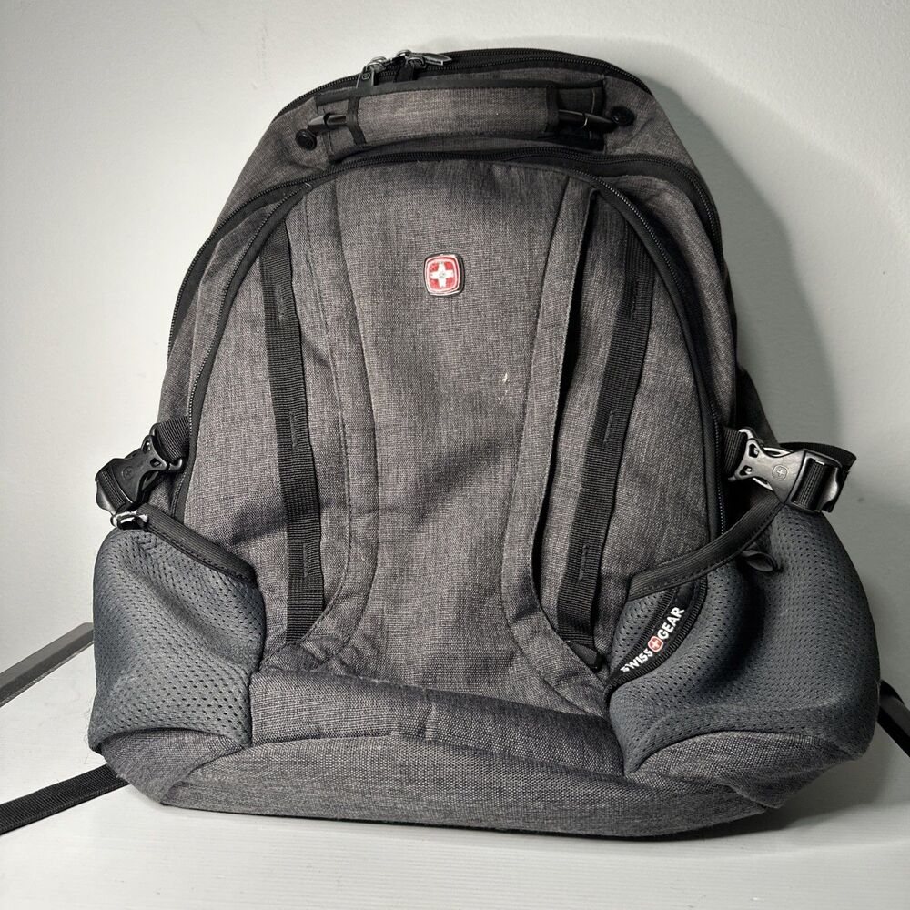 Swiss Gear 3760 ScanSmart TSA Laptop Friendly All-in-One Backpack Grey Travel
